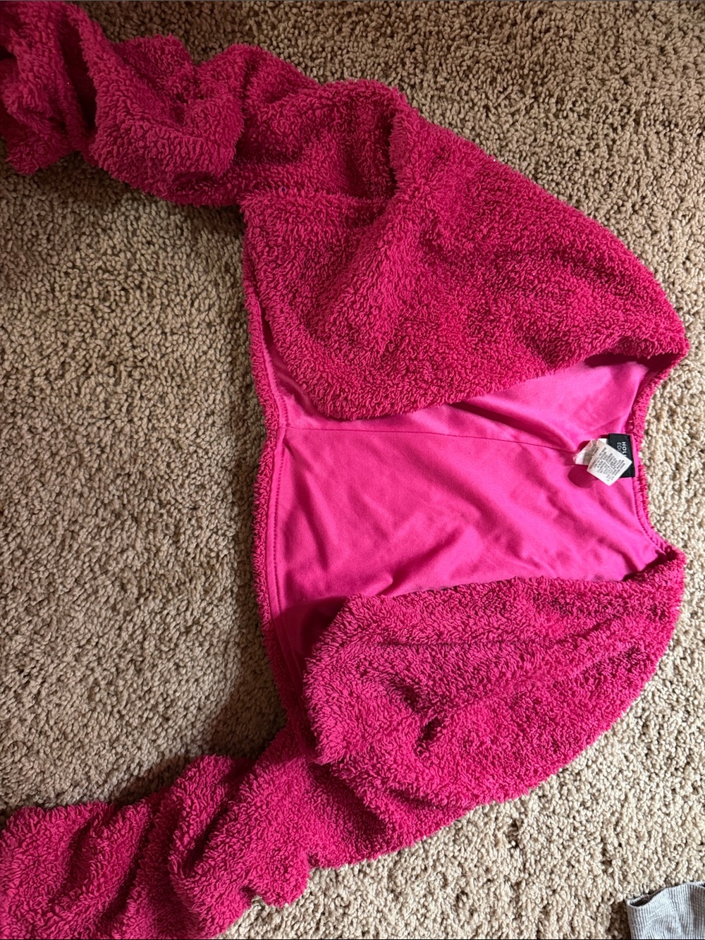 Holiday Editions Hot Pink Sherpa-Lined Jacket